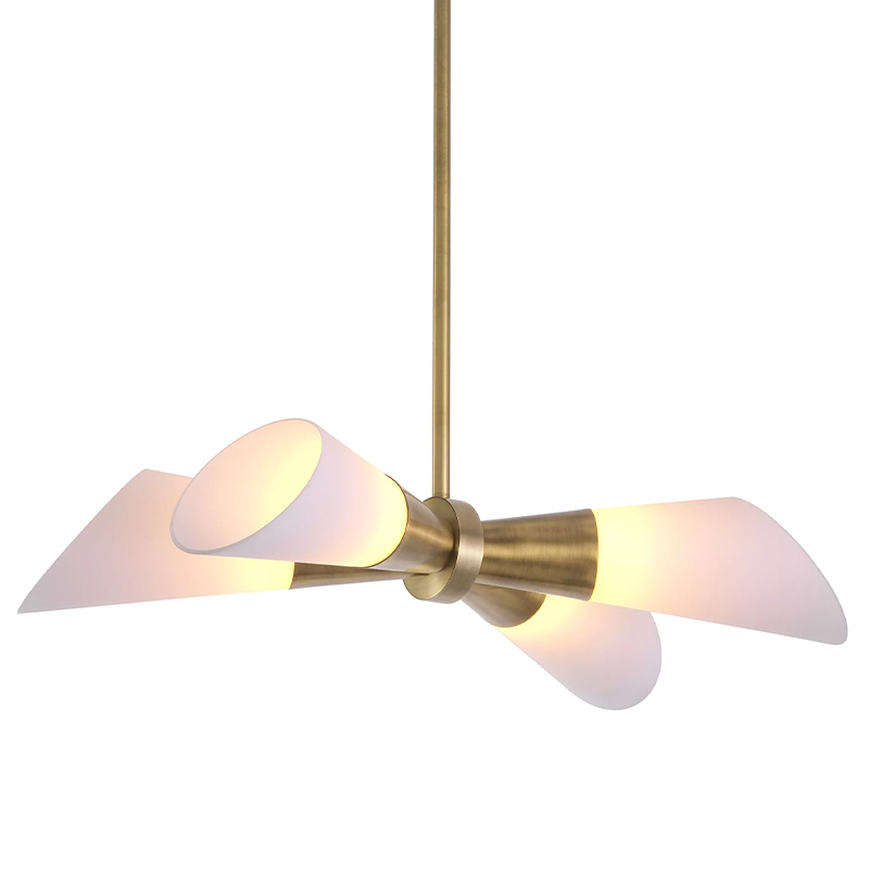 Люстра Eichholtz Ceiling Lamp Papillon Латунь Белый Люстра Eichholtz Ceiling Lamp Papillon Латунь Белый в Рязани | Loft Concept