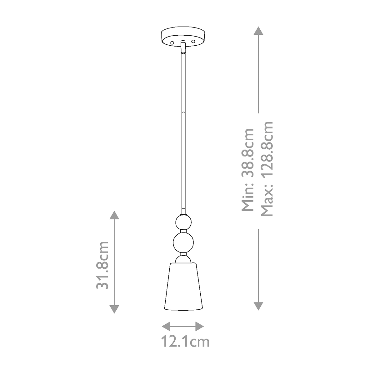 Подвесной светильник с матовым стеклянным коническим плафоном в современном стиле Hinkley в Рязани