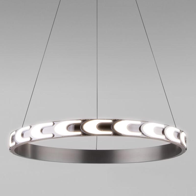 Люстра Maoris Ring Horizontal Chandelier D60 Никель Сатин Люстра Maoris Ring Horizontal Chandelier D60 Никель Сатин в Рязани | Loft Concept