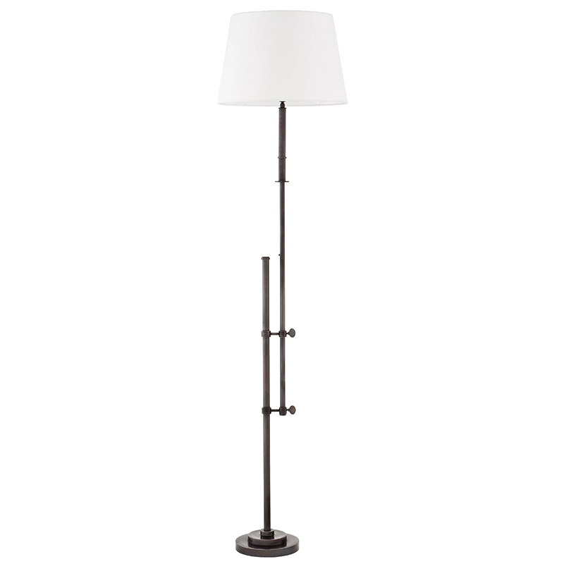Торшер Eichholtz Floor Lamp Gordini Bronze Белый Темная бронза Торшер Eichholtz Floor Lamp Gordini Bronze Белый Темная бронза в Рязани | Loft Concept