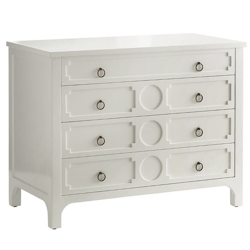 Комод с 4-мя ящиками Lawrence chest of drawers White Белый Белый Комод с 4-мя ящиками Lawrence chest of drawers White Белый Белый в Рязани | Loft Concept