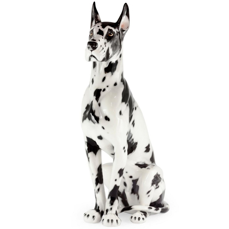 Статуэтка Abhika Great Dane Up Black White Белый Черный Статуэтка Abhika Great Dane Up Black White Белый Черный в Рязани | Loft Concept