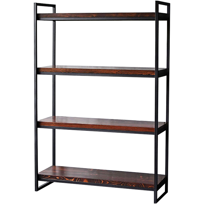 Стеллаж Alton Industrial Metal Rust Rack Черный Коричневый Стеллаж Alton Industrial Metal Rust Rack Черный Коричневый в Рязани | Loft Concept