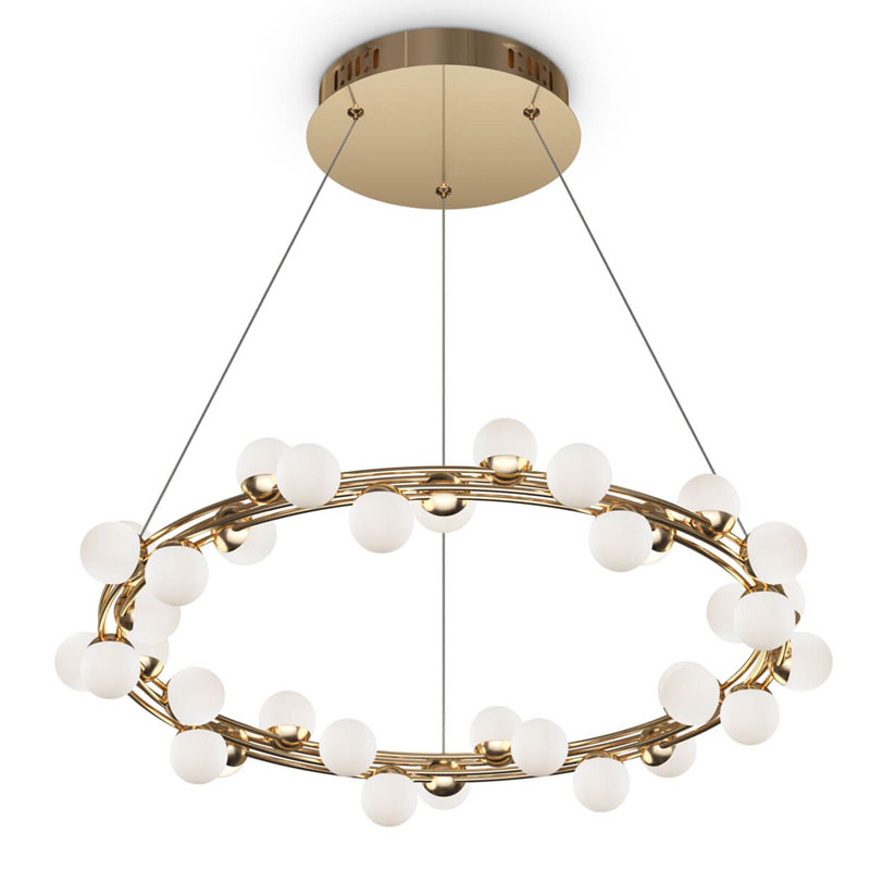 Люстра Berries Chandelier 60 Золотой Белый Люстра Berries Chandelier 60 Золотой Белый в Рязани | Loft Concept