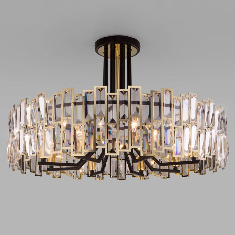 Потолочная люстра Darkness Chandelier gold 71 Черный Прозрачный (Transparent) Золотой Потолочная люстра Darkness Chandelier gold 71 Черный Прозрачный (Transparent) Золотой в Рязани | Loft Concept