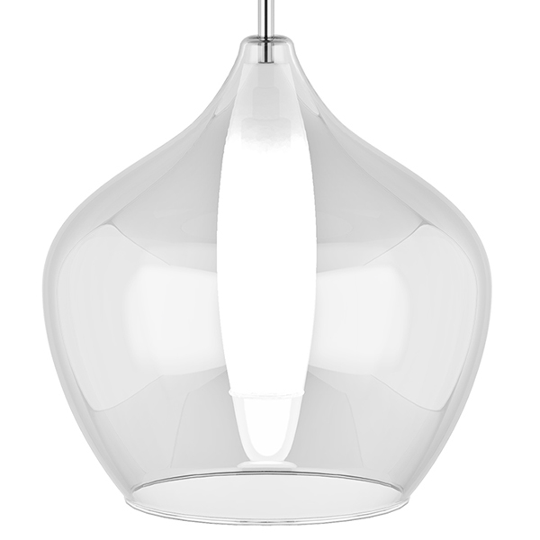 Подвесной светильник Candiano Transparent One II Прозрачный Хром Подвесной светильник Candiano Transparent One II Прозрачный Хром в Рязани | Loft Concept