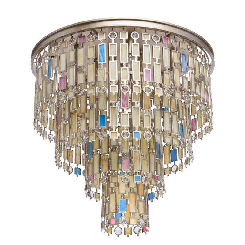 Потолочный светильник Cascade Chandelier 61 Золотой Мульти Потолочный светильник Cascade Chandelier 61 Золотой Мульти в Рязани | Loft Concept
