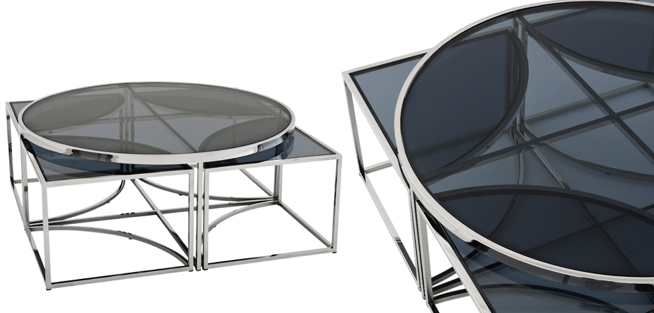 Кофейный стол Eichholtz Coffee Table Padova Stainless steel Кофейный стол Eichholtz Coffee Table Padova Stainless steel - Loft-Concept в Рязани