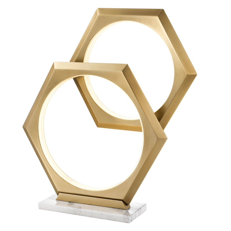 Настольная лампа Eichholtz Table Lamp Hexum Латунь Античная полированная Белый Мрамор Bianco Настольная лампа Eichholtz Table Lamp Hexum Латунь Античная полированная Белый Мрамор Bianco в Рязани | Loft Concept