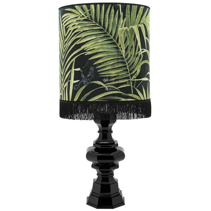Настольная лампа Table Lamp Empire Velvet Black Green Зеленый Черный Настольная лампа Table Lamp Empire Velvet Black Green Зеленый Черный в Рязани | Loft Concept