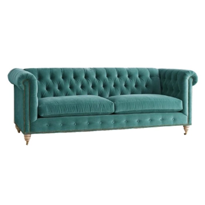 Трехместный диван Velvet Lyre Chesterfield Sofa Серый Фиолетовый Красный Малахит (зеленый) Бирюзовый Голубой пастельный Золотой Трехместный диван Velvet Lyre Chesterfield Sofa Серый Фиолетовый Красный Малахит (зеленый) Бирюзовый Голубой пастельный Золотой в Рязани | Loft Concept