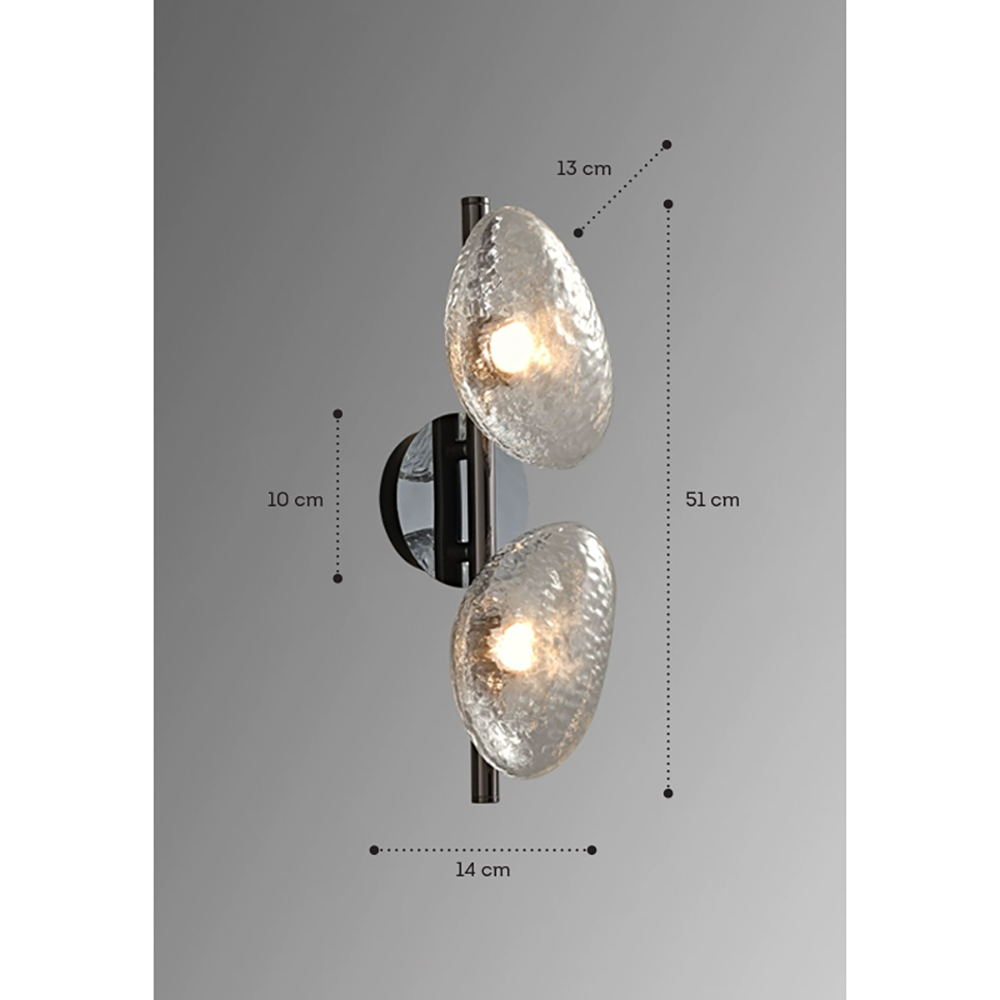 Бра LINDIS FROST LONG WALL 2 лампы Прозрачное стекло в Рязани