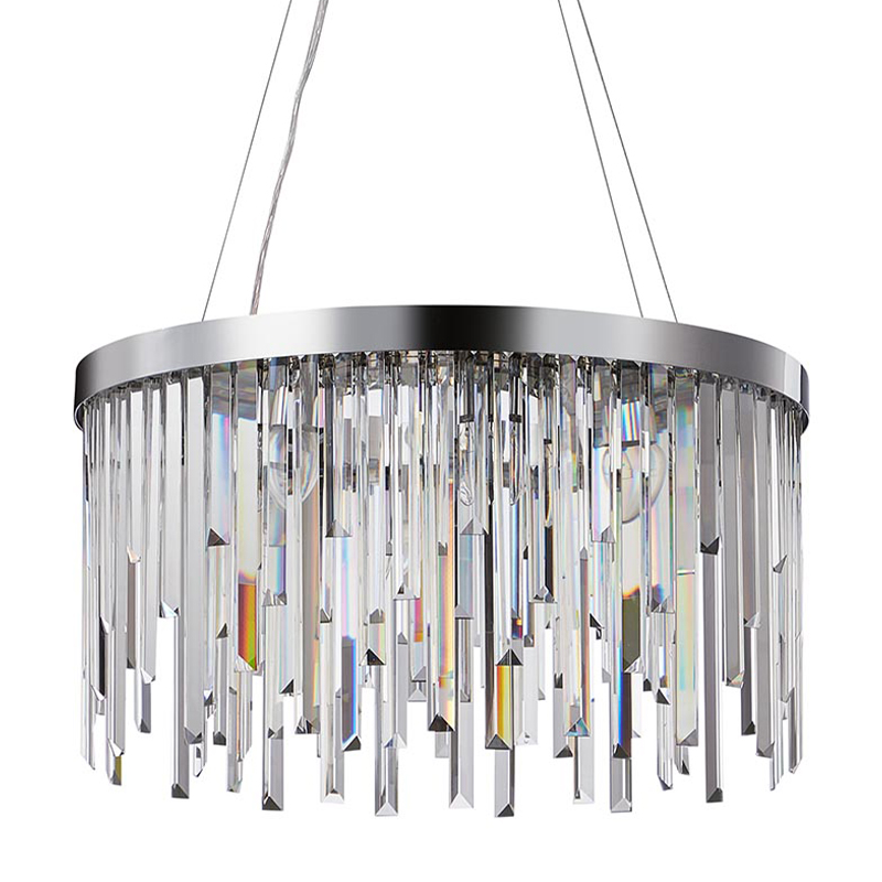 Люстра Bennett Chandelier chrome 60 Хром Прозрачный Люстра Bennett Chandelier chrome 60 Хром Прозрачный в Рязани | Loft Concept