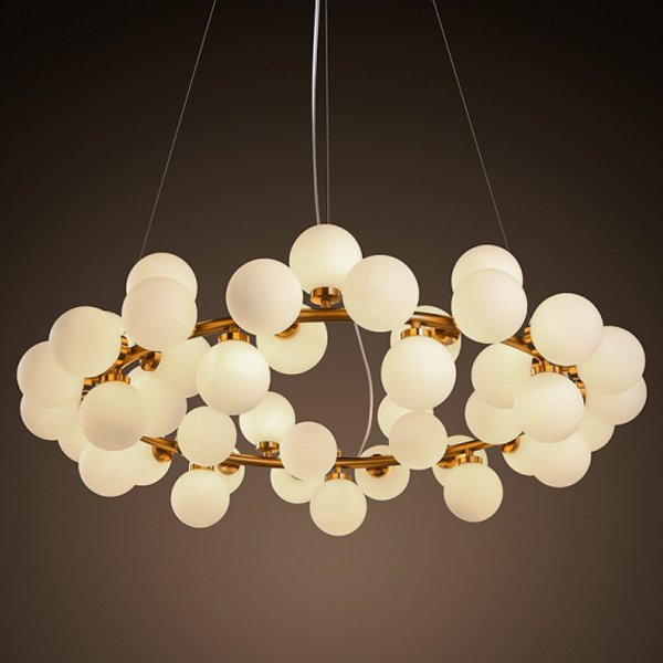 Люстра Milk Bubble Round Chandelier Люстра Milk Bubble Round Chandelier в Рязани | Loft Concept