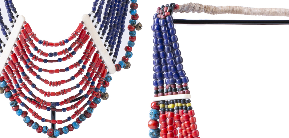 Этническое ожерелье на подставке Line Beads Этническое ожерелье на подставке Line Beads - Loft-Concept в Рязани
