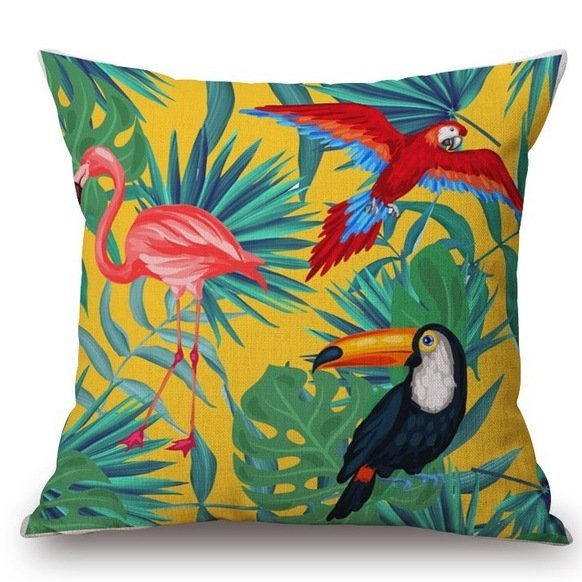 Декоративная подушка Toucans Декоративная подушка Toucans в Рязани | Loft Concept