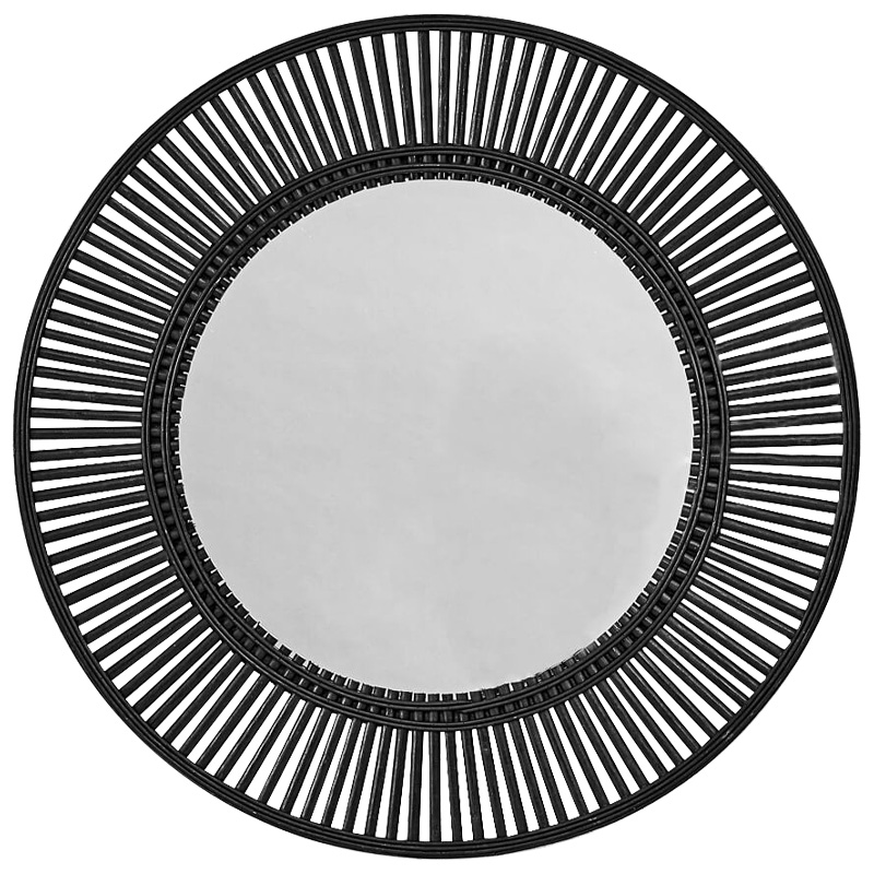 Зеркало Mario Round Mirror Черный Зеркало Mario Round Mirror Черный в Рязани | Loft Concept