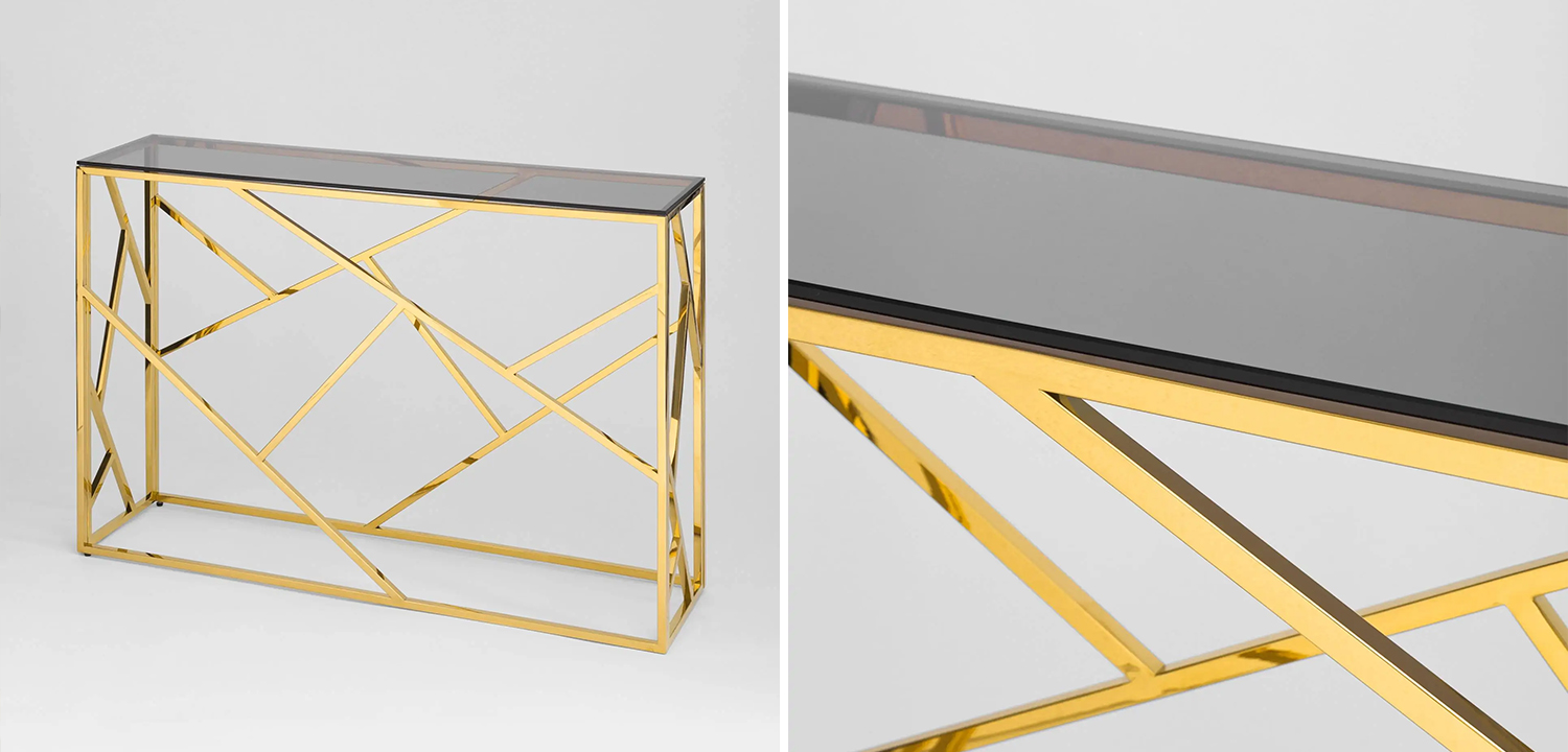 Консоль Geometry Serene Phoenix Gold - фото №1