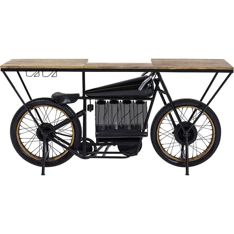 Консоль Motorbike Черный Древесина Консоль Motorbike Черный Древесина в Рязани | Loft Concept