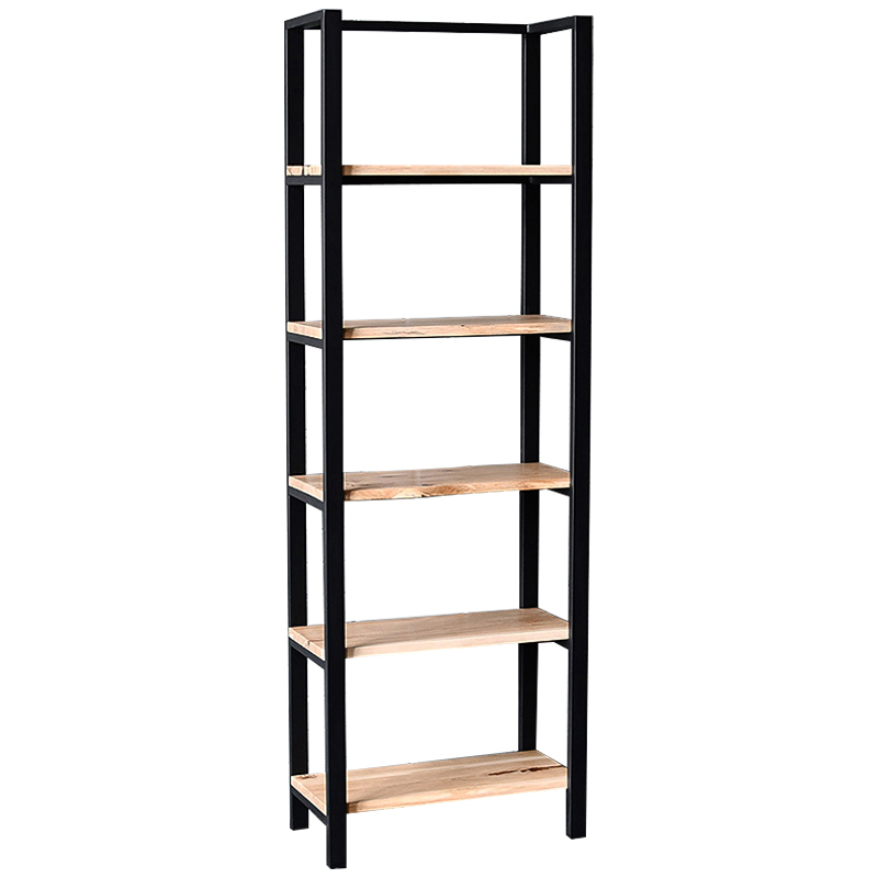 Стеллаж Holt Industrial Metal Rust Rack Древесина Черный Стеллаж Holt Industrial Metal Rust Rack Древесина Черный в Рязани | Loft Concept