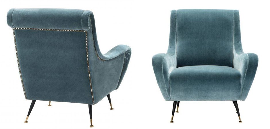Кресло для гостиной Giardino Chair turquoise бирюзовый вельвет Кресло для гостиной Giardino Chair turquoise бирюзовый вельвет - Loft-Concept в Рязани