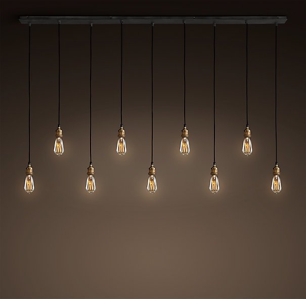 Подвесной светильник Loft Industrial Mono 9 Черный Подвесной светильник Loft Industrial Mono 9 Черный в Рязани | Loft Concept