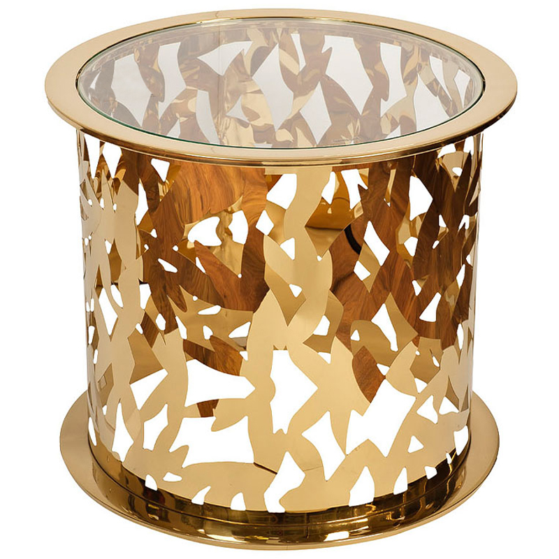 Приставной стол Dorieno Side Table Золотой Приставной стол Dorieno Side Table Золотой в Рязани | Loft Concept