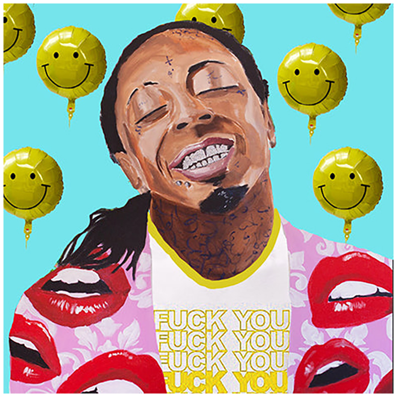 Картина Lil Wayne with Smiling Balloons Мульти в Рязани | Loft Concept 
