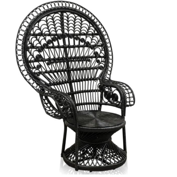 PEACOCK CHAIR Кресло Черный PEACOCK CHAIR Кресло Черный в Рязани | Loft Concept