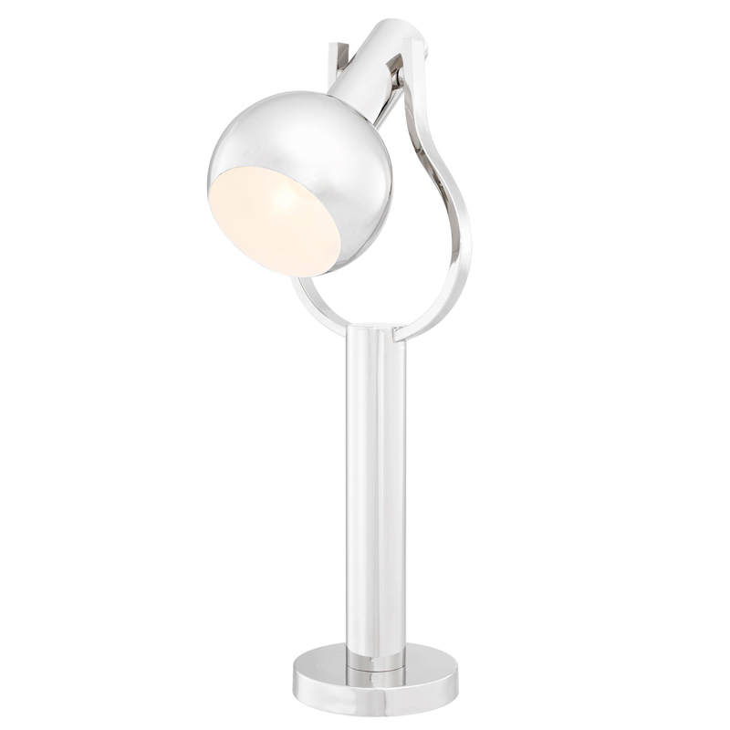Настольная лампа Eichholtz Table Lamp Jaques Nickel Никель Настольная лампа Eichholtz Table Lamp Jaques Nickel Никель в Рязани | Loft Concept