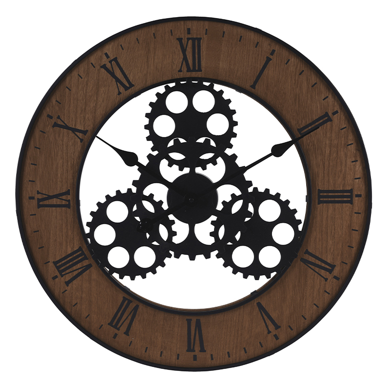 Часы Gears Черный Коричневый Часы Gears Черный Коричневый в Рязани | Loft Concept