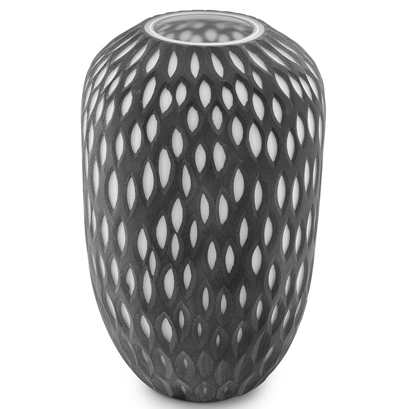 Ваза VASE POIS SM Черно-белый Ваза VASE POIS SM Черно-белый в Рязани | Loft Concept