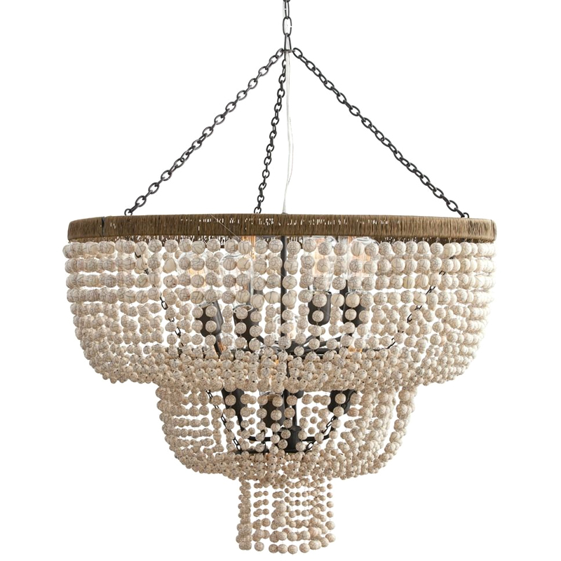 Люстра Arteriors CHAPPELLET CHANDELIER Белый Серый Золотой Люстра Arteriors CHAPPELLET CHANDELIER Белый Серый Золотой в Рязани | Loft Concept