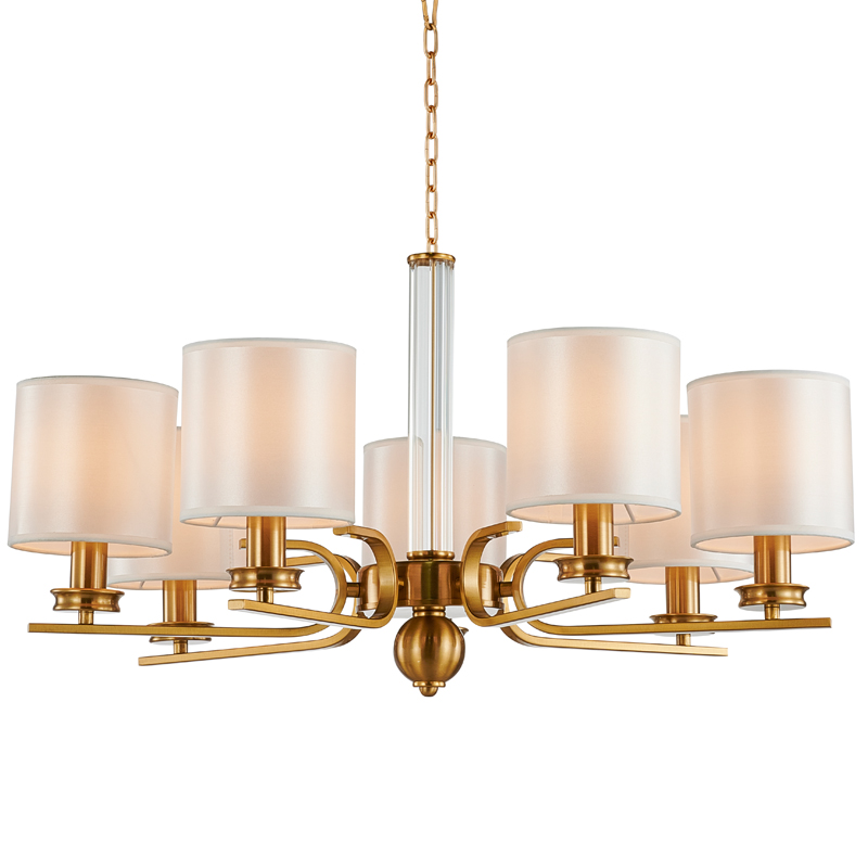 Люстра Armel Chandelier 70 Бронза Прозрачный Белый Люстра Armel Chandelier 70 Бронза Прозрачный Белый в Рязани | Loft Concept