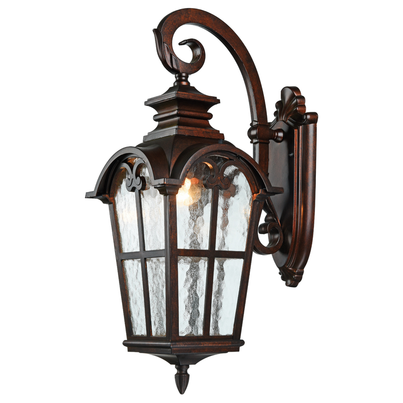 Уличный светильник Curtis Sconce Темная бронза Прозрачное Стекло в Рязани | Loft Concept 