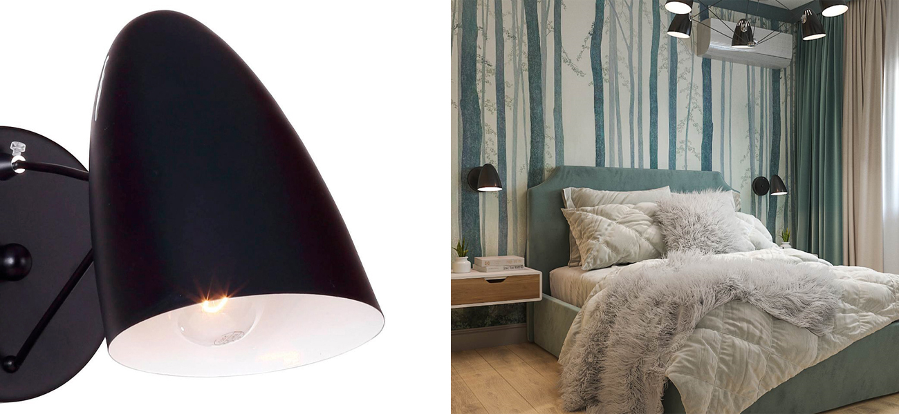 Бра черного цвета Retro Future - фото