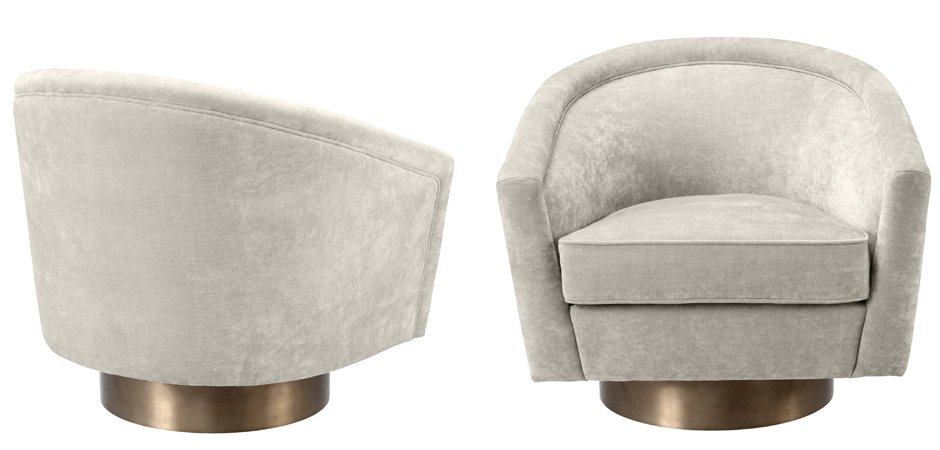 Кресло Eichholtz Swivel Chair Catene Sand Кресло Eichholtz Swivel Chair Catene Sand - Loft-Concept в Рязани