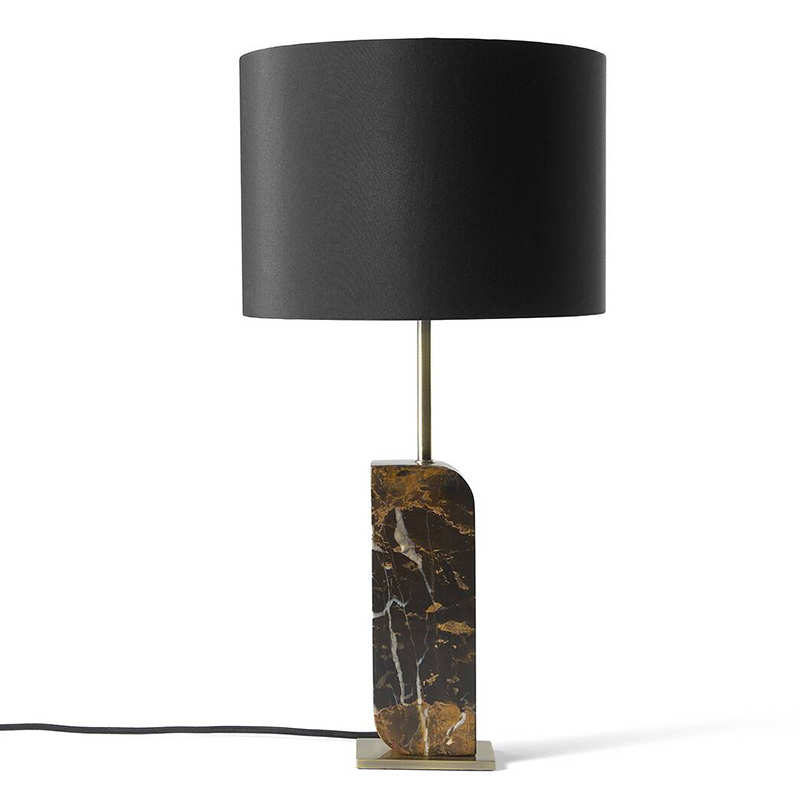 Настольная лампа Franca Marble Stand Черный Латунь Настольная лампа Franca Marble Stand Черный Латунь в Рязани | Loft Concept