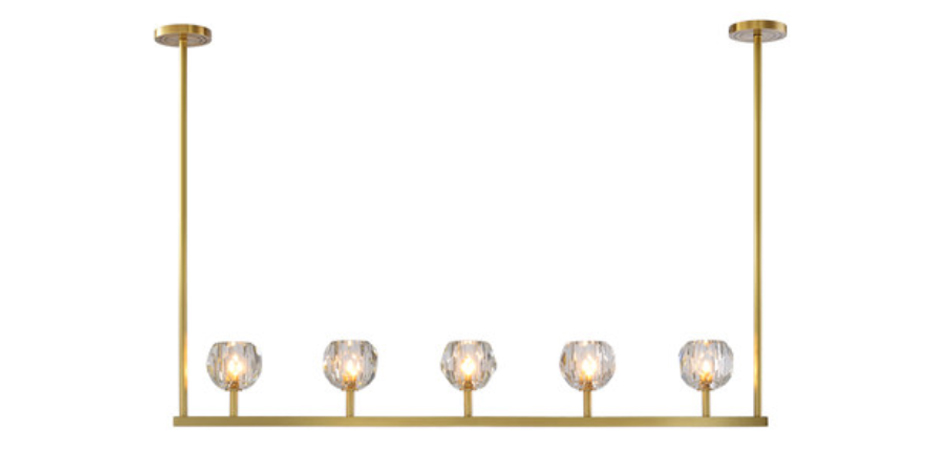 Люстра RH Boule De Cristal Linear Chandelier 5 Люстра RH Boule De Cristal Linear Chandelier 5 - Loft-Concept в Рязани