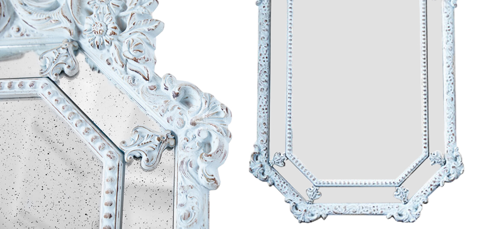 Зеркало Keppel Mirror Pastel Blue Зеркало Keppel Mirror Pastel Blue - Loft-Concept в Рязани