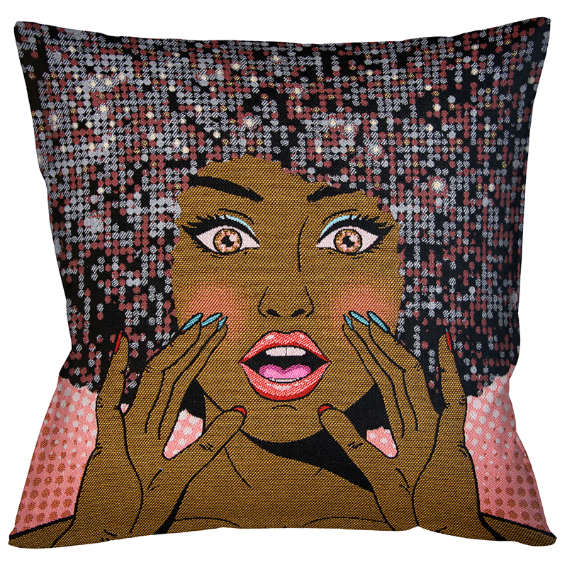 Декоративная подушка Disco Girl Мульти в Рязани | Loft Concept 
