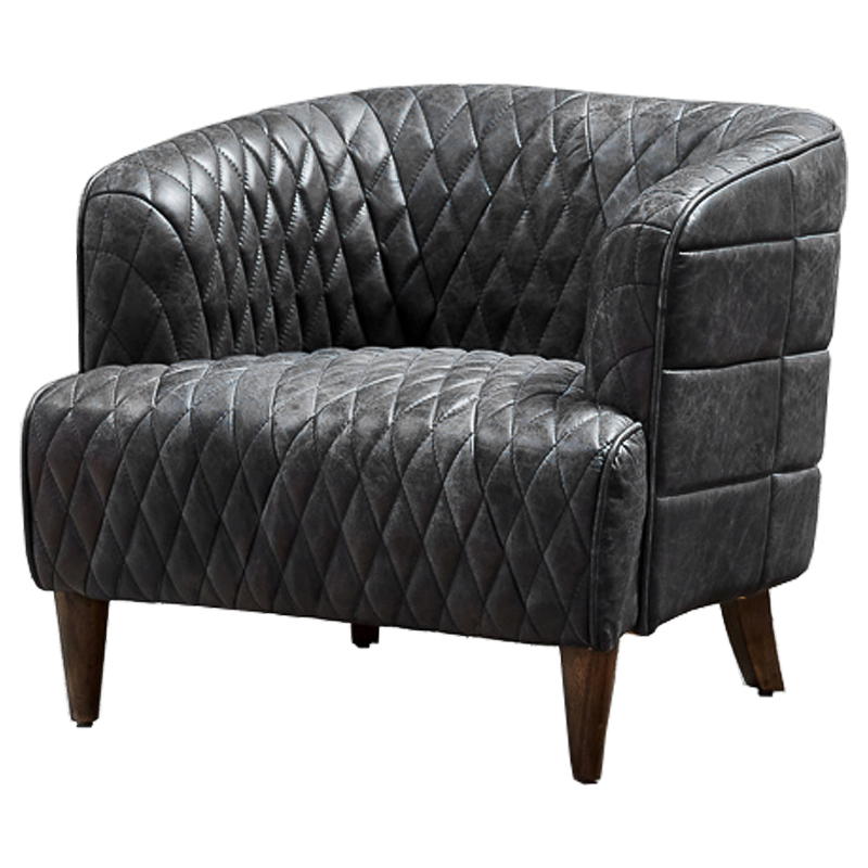 Кресло Philadelphia Armchair Graphite Графит Коричневый Кресло Philadelphia Armchair Graphite Графит Коричневый в Рязани | Loft Concept