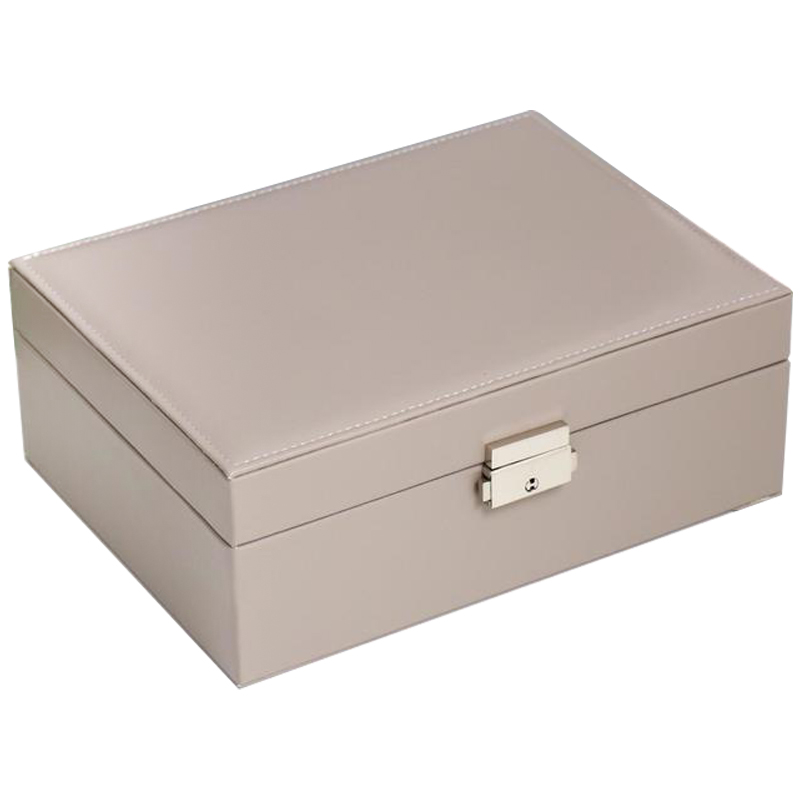 Шкатулка Blanford Jewerly Organizer Box gray beige Бежево-серый Шкатулка Blanford Jewerly Organizer Box gray beige Бежево-серый в Рязани | Loft Concept
