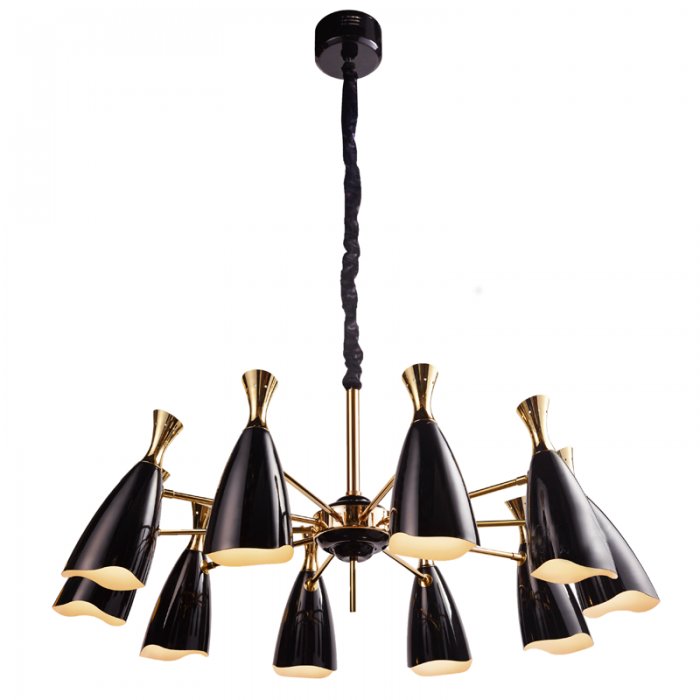 Люстра Delightfull Duke Chandelier Черный Люстра Delightfull Duke Chandelier Черный в Рязани | Loft Concept