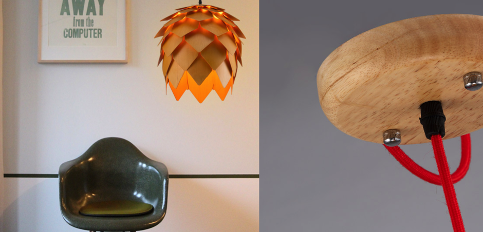 Подвесной светильник Crimea Pine Cone natural wood Подвесной светильник Crimea Pine Cone natural wood - Loft-Concept в Рязани