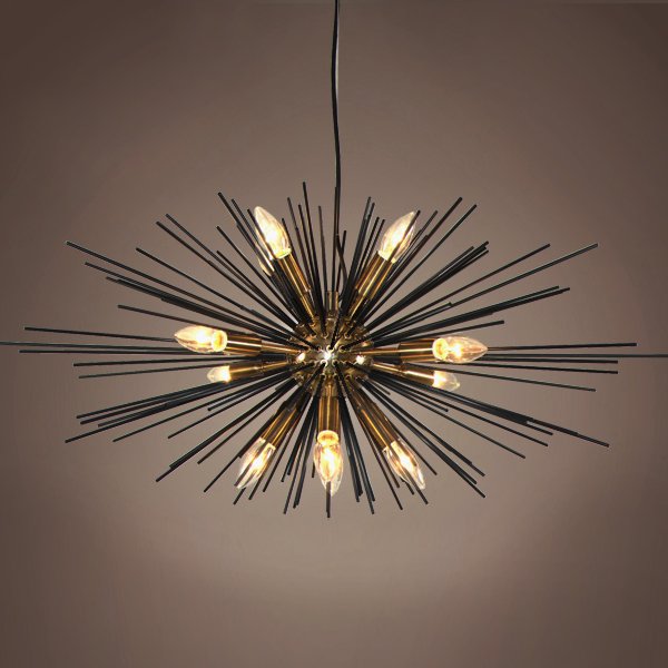 Люстра Astra Chandelier Sputnik Gold & Black Люстра Astra Chandelier Sputnik Gold & Black в Рязани | Loft Concept