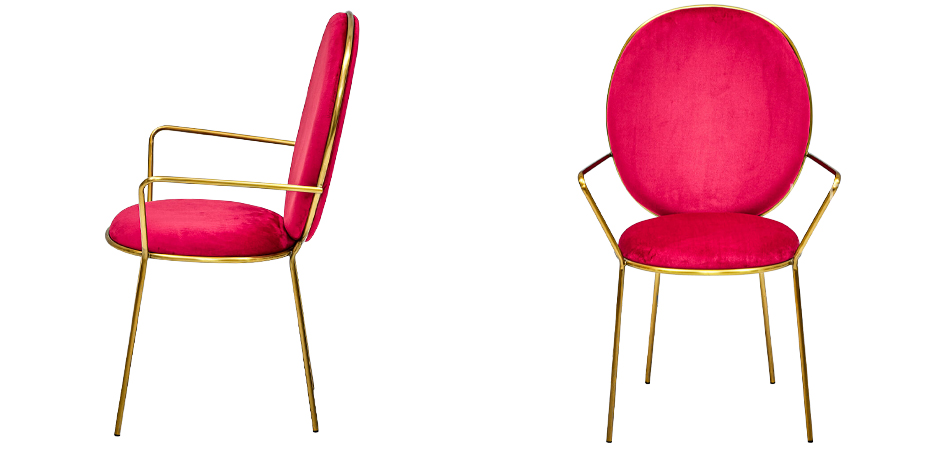 Стул с подлокотниками STAY Chair Fuchsia Стул с подлокотниками STAY Chair Fuchsia - Loft-Concept в Рязани