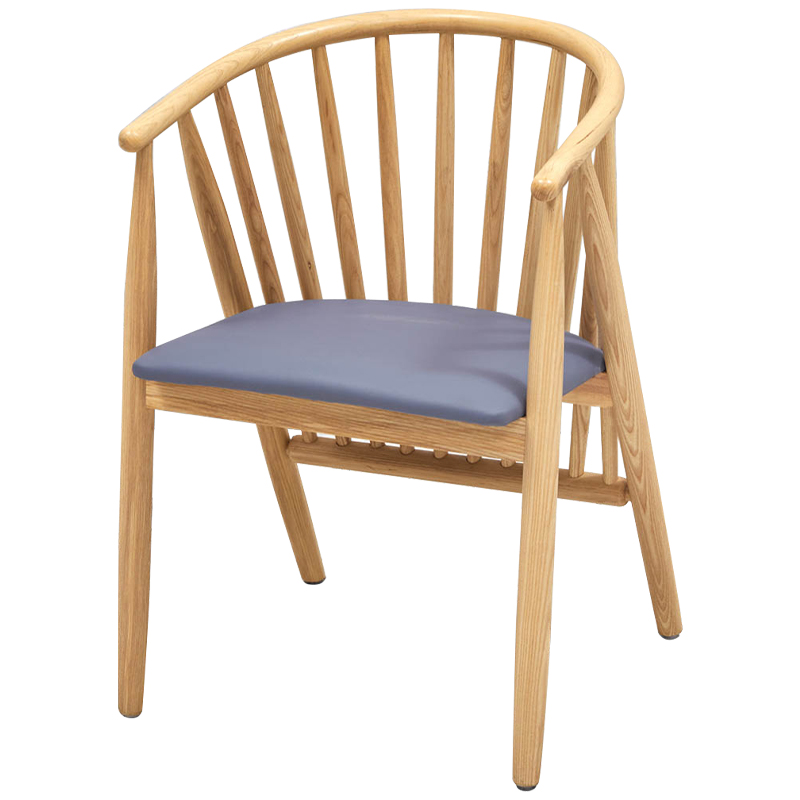 Дизайнерский стул деревянный Marco Wood Chair Древесина Серо-голубой Дизайнерский стул деревянный Marco Wood Chair Древесина Серо-голубой в Рязани | Loft Concept