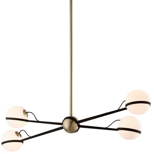 Люстра Troy Lighting Ace Linear Pendant Коричневый Молочный Люстра Troy Lighting Ace Linear Pendant Коричневый Молочный в Рязани | Loft Concept