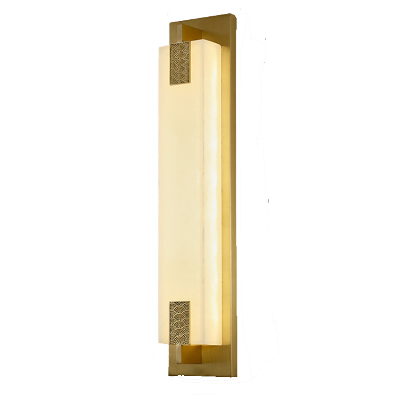 Накладной Настенный светильник Арт-Деко натуральный мрамор Art-Deco Wall Lamp Латунь Накладной Настенный светильник Арт-Деко натуральный мрамор Art-Deco Wall Lamp Латунь в Рязани | Loft Concept